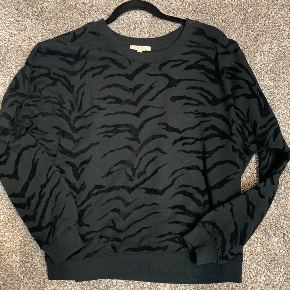 Z Supply Marin Tiger Flocked Sweashirt - Picture 3 of 3